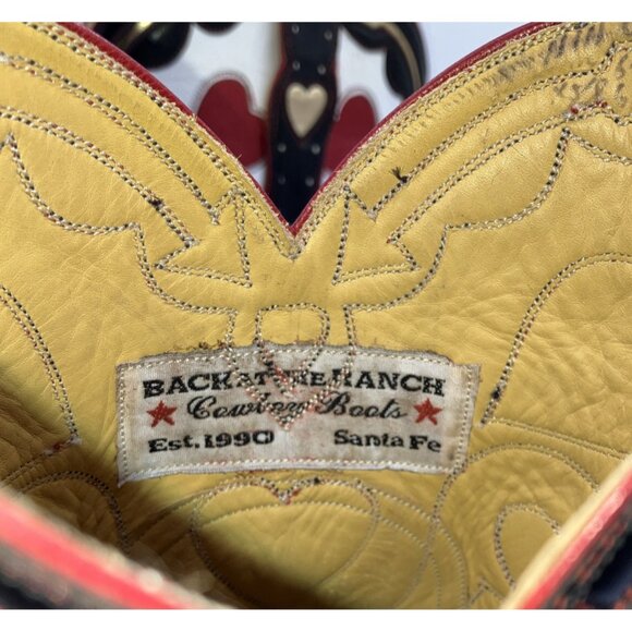 $1.9K 6.5 C Wide back At The Ranch Heart And Sole Cowgirl Boots - Picture 6 of 12